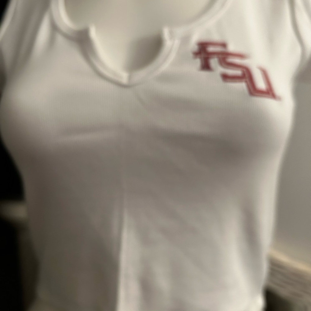 Hype Women's White and Red Short Sleeve Tee